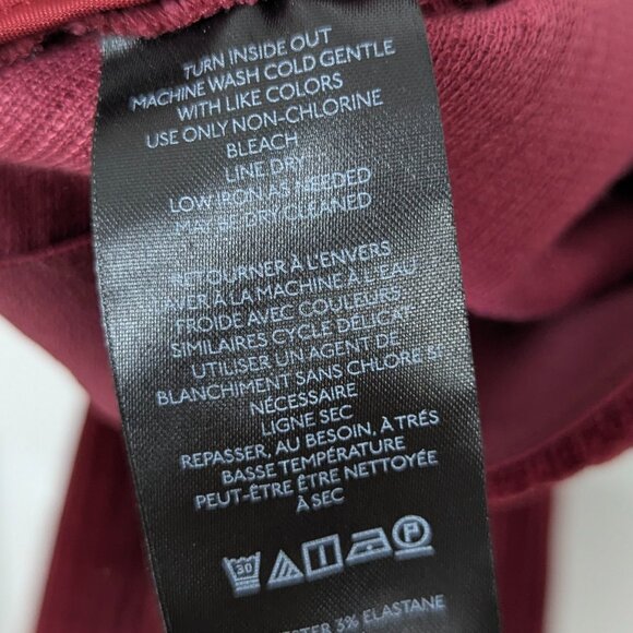 Anthropologie Burgundy Flare Pants - Picture 6 of 7